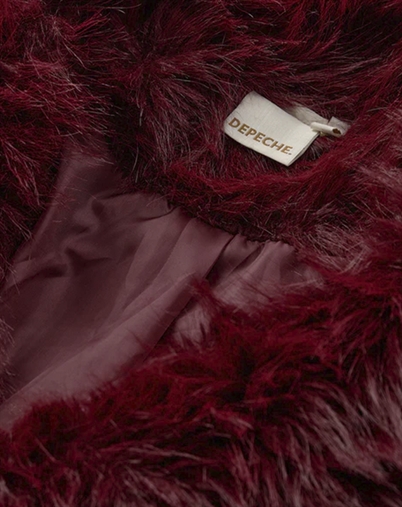 Depeche - Vera DE Fur - Burgundy